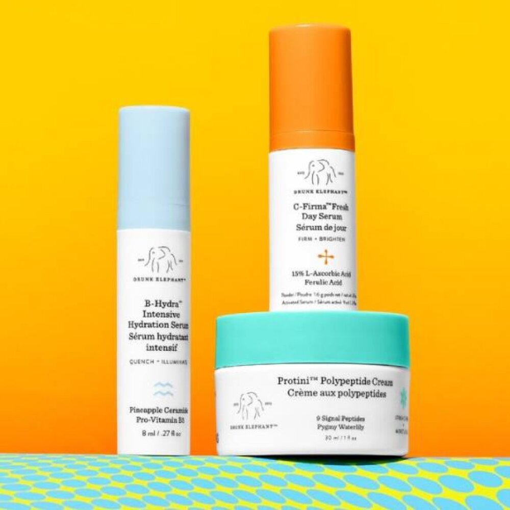 Drunk Elephant Early Bird Hydrate and Brighten Set Protini Cream & Serum
